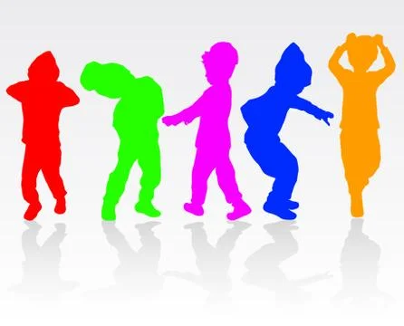 Boy silhouette Stock-Illustration