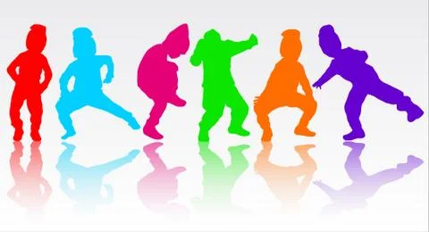 Boy silhouette Stock Illustration
