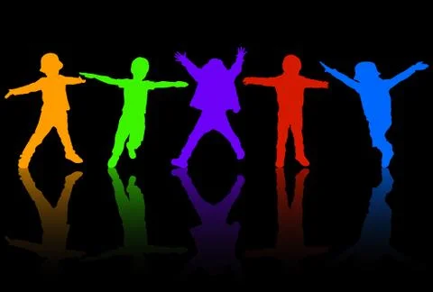 Boy silhouette Stock Illustration