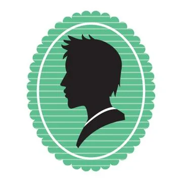 Boy Silhouette Illustrazione stock