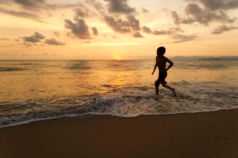 Boy Silhouette Stock Photos