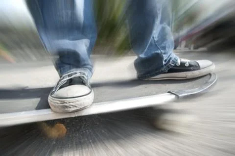 A boy with skateboard Stock Photos