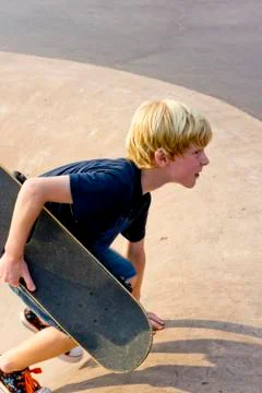 Boy skateboarder Stock Photos
