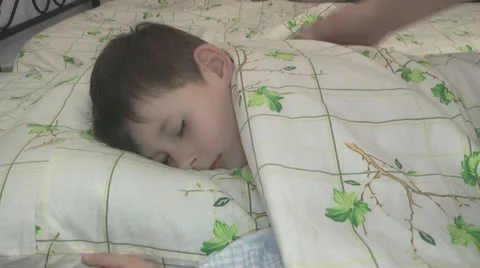 Boy sleeps in the nursery. Stock Footage 22076792