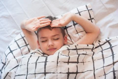 Boy sleepy Stock Photos