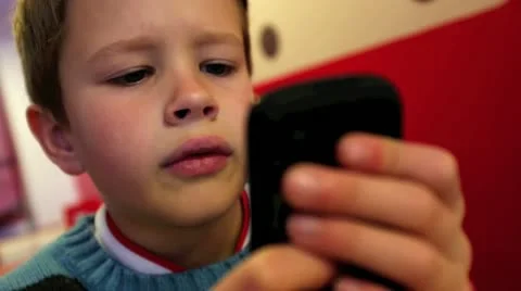 Boy smartphone Video stock 12496182