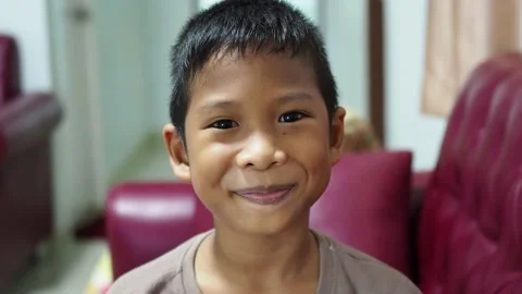 A boy smile Stock Footage 136424197