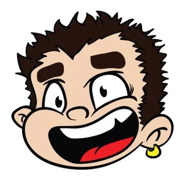 Boy smile Stock Illustration