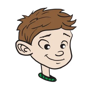 Boy smile1 Stock Illustration