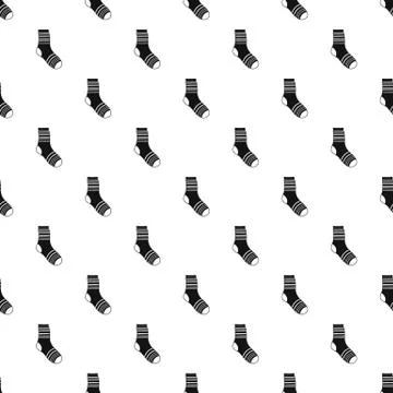 Boy sock pattern seamless vector Stock Illustration