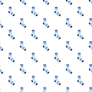 Boy sock pattern seamless vector Stock Illustration