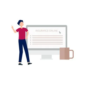 The boy is standing. 스톡 일러스트