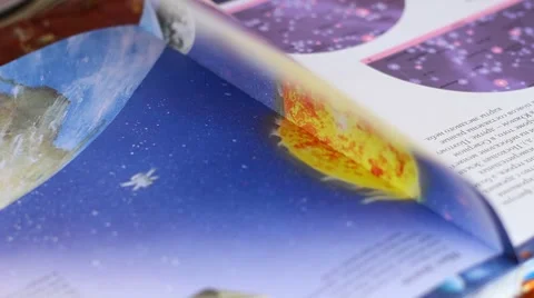 A Boy studying Planets and Solar System Vídeo Stock 60400655