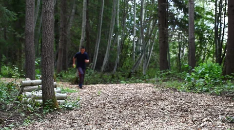 Boy stumbles in jogging episode 3 Stock Footage 27797598