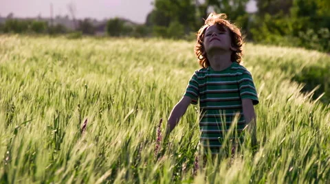 Boy on Summer Vacation Stock Footage 58035705