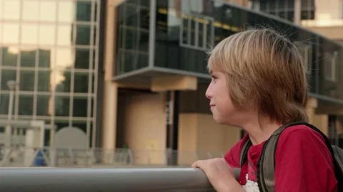 Boy at summer vacation Stock Footage 233294899
