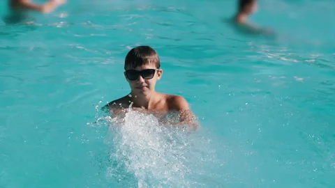 Boy in sunglasses having fun Stock-Footage 293221265