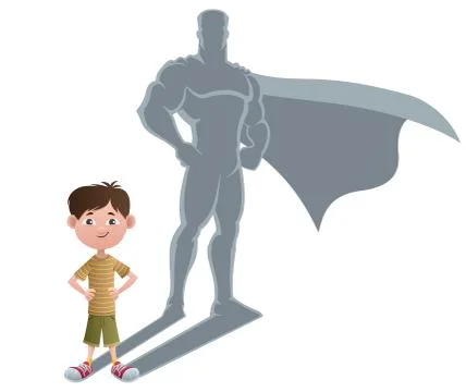 Boy Superhero Concept Stock Illustration