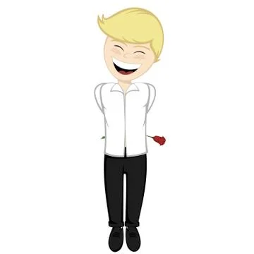 Boy with surprise Stock Illustration