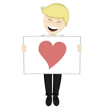 Boy with surprise Stock Illustration