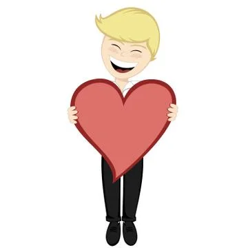 Boy with surprise Stock Illustration