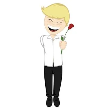 Boy with surprise Stock Illustration