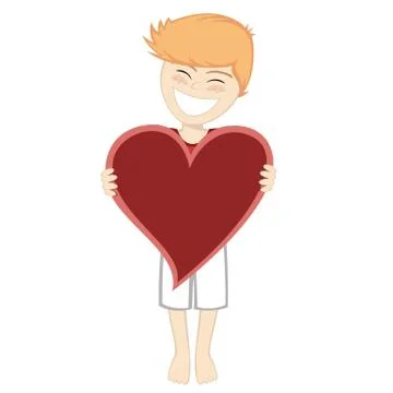 Boy with surprise Stock Illustration