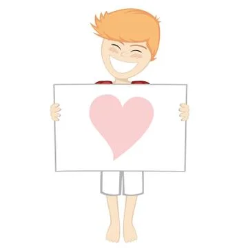 Boy with surprise Stock Illustration