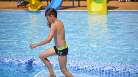 Boy Swimming Underwater Stock Footage ~ Royalty Free Stock Videos