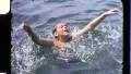 Boy SWIMMING SLOW MOTION Kid Swim Cool Water 1960s Vintage Film Home Movie 3367 HD Footage