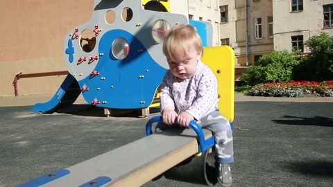 Boy on a swing Stock Footage 135250772