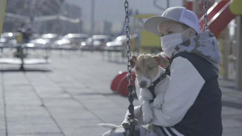 Boy on a swing  Stock Footage 141593012