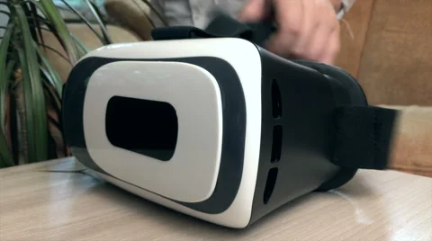 Boy takes points VR Stock Footage 67533657