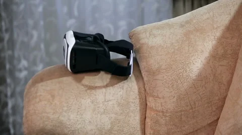 Boy takes points VR Stock Footage 67580893