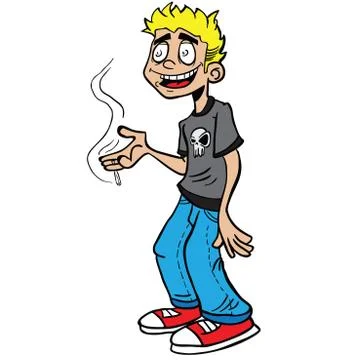 Boy talking Illustrazione stock