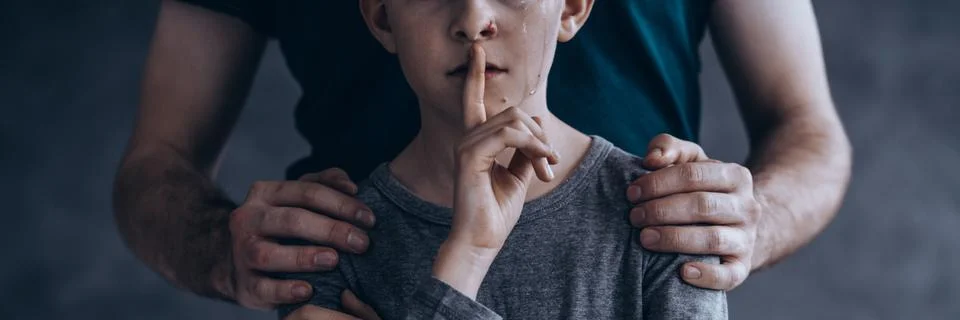 Boy in tears Foto stock