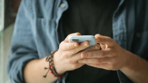 Boy Texts Message 库存影片 92696513