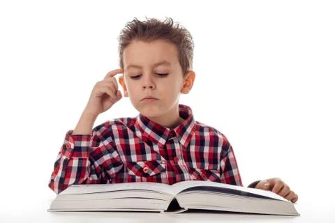 Boy thinking Stock Photos