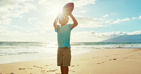Boy Throwing Football Stock Footage 66031903