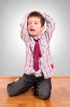 Boy with tie Stock Photos