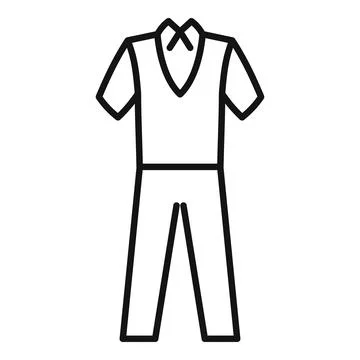 Boy uniform icon outline vector. Student uniform Stock Illustration