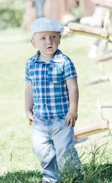 Boy at vacation Stock Photos
