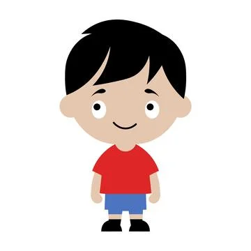 Boy vector illustration on white background Stock Illustration