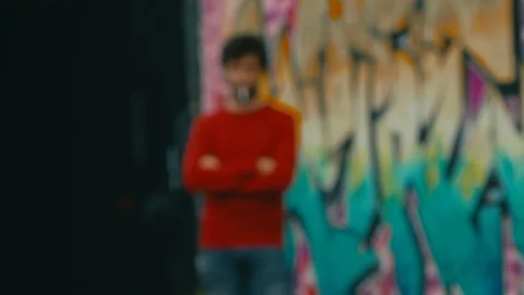 Boy Waiting with Cigarette Stock Footage 87200080