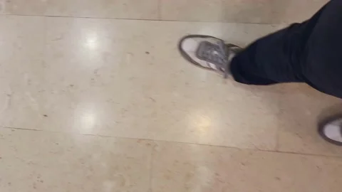 Boy walking on a floor Stock Footage 140414774