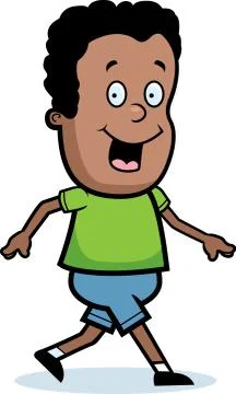 Boy Walking Stock Illustration