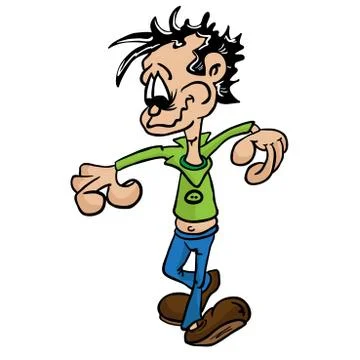 Boy walking Stock Illustration