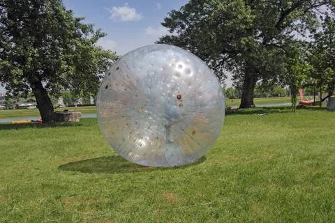 Boy walks in a balls Stock Photos