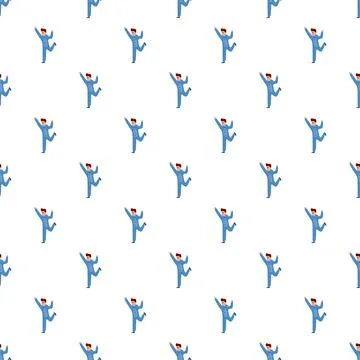 Boy wearing blue pajamas pattern on white background Stockillustratie