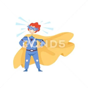 Illustration of Super Hero in Standing Pose. Stock Vector - Illustration of  brave, cocky: 65621980